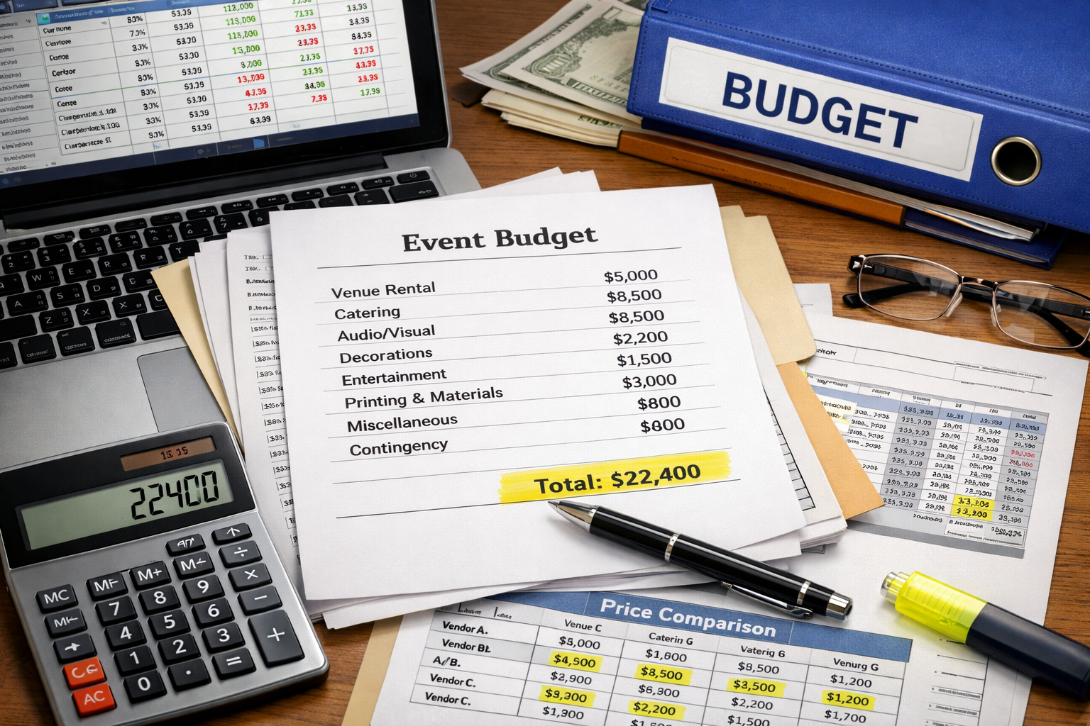 Etkinlik butce planlama ve maliyet hesabi ornegi