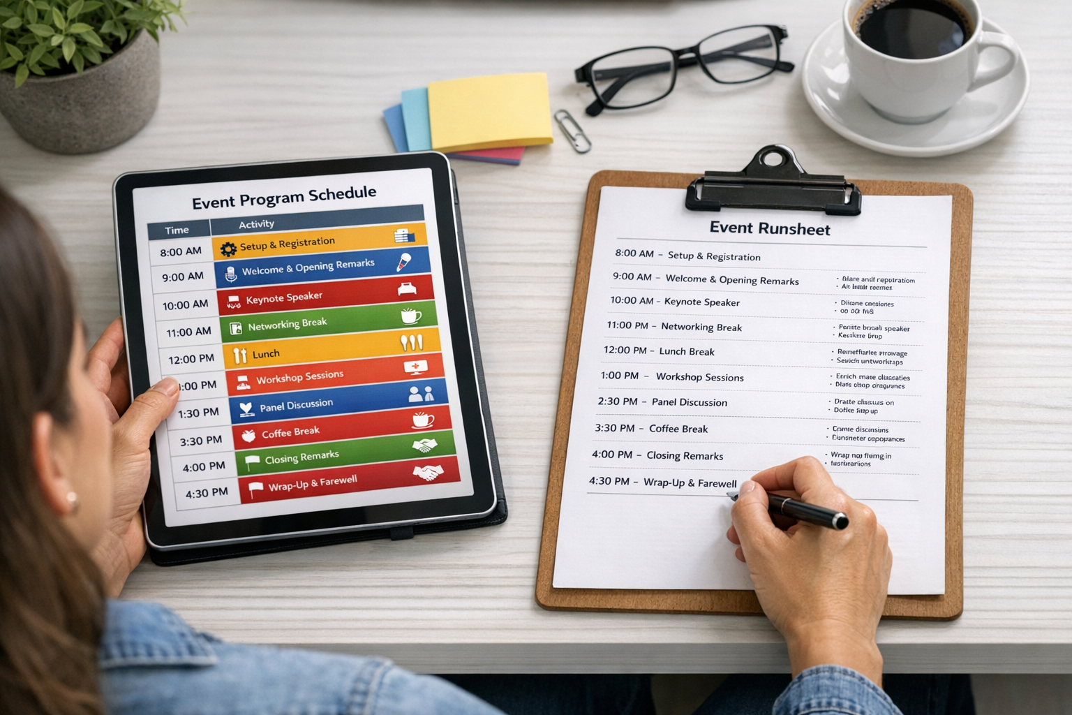 Etkinlik program akisi planlama ornegi